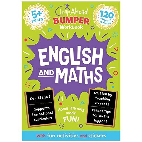 Leap Ahead Bumper Workbook: 5+ Years English and Mathsv