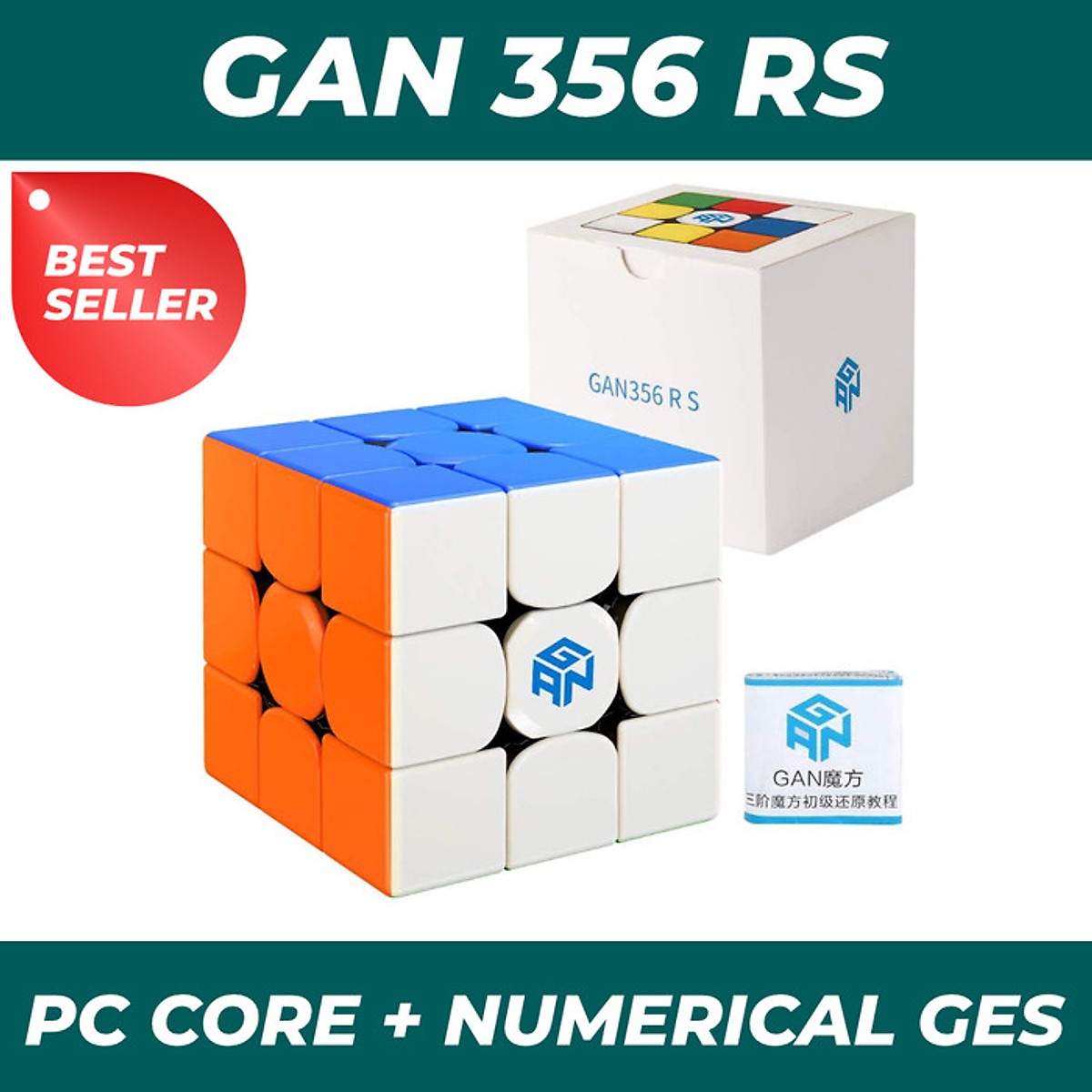 Rubik 3x3 GAN 356 RS Stickerless - Rubik GAN 356R