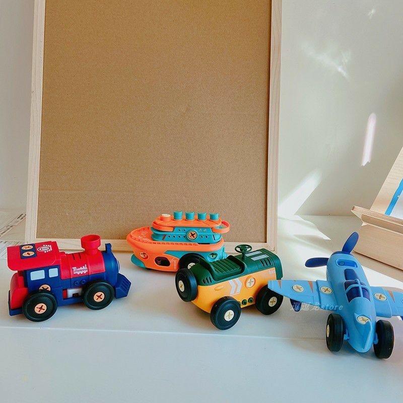 Đồ Chơi Lắp Ghép Mô Hình Retro Hộp Cứng Lắp Ráp Chạy Pin Nhiều Chủ Đề Máy Bay, Tàu Hoả, Tàu Thuỷ