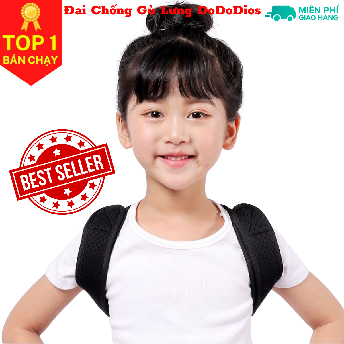 Đai chống gù lưng cho trẻ em cao cấp mi03 - Chính hãng DoDoDios