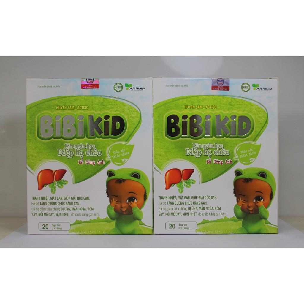 BIBIKID - THANH NHIỆT, MÁT GAN - GIẢI ĐỘC GAN - GIẢM DỊ ỨNG, MẪN NGỨA, RÔM SẢY, MỀ ĐAY MỤN NHỌT DO CHỨC NĂNG GAN KÉM