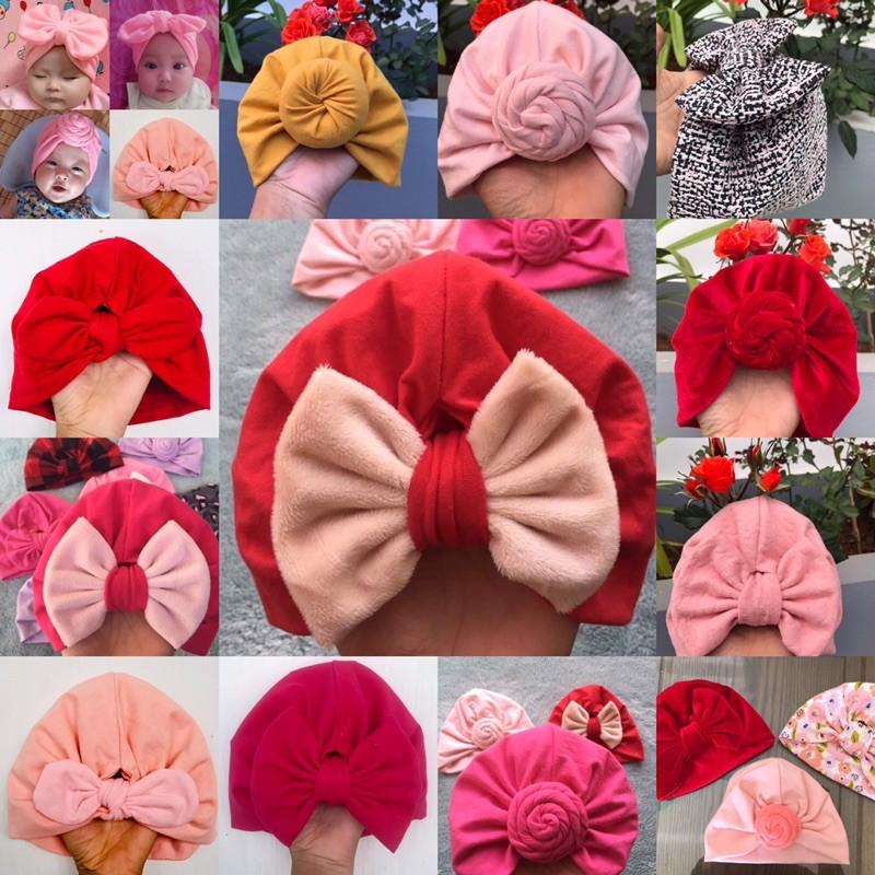 Mũ turban cho bé đủ size đủ màu chất đẹp