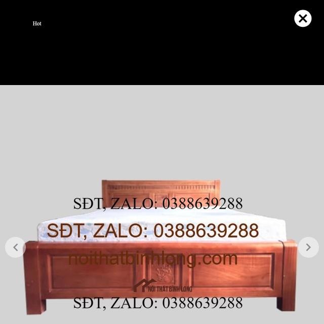 Giường Xoan ta 1m6