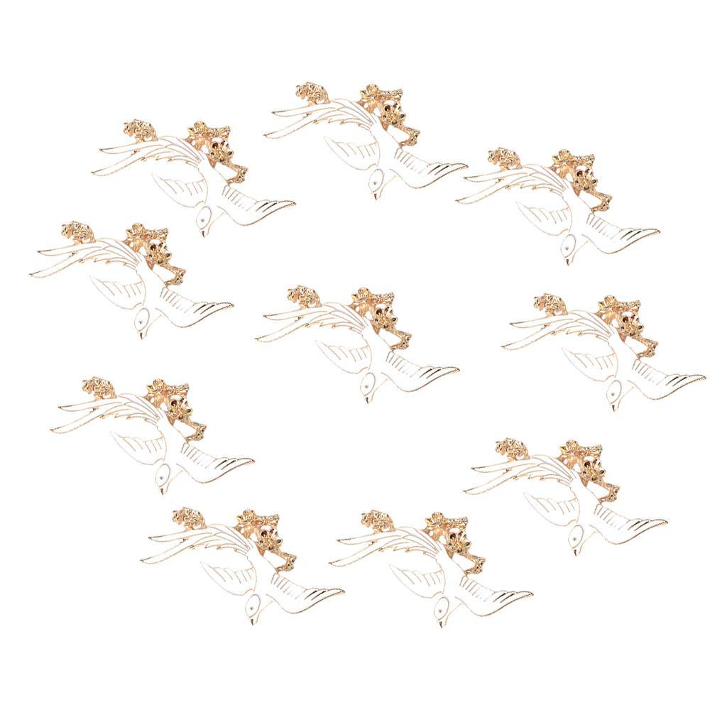 10 Pcs Alloy Flatback Buttons Embellishments DIY Phone Case Hair Accessories