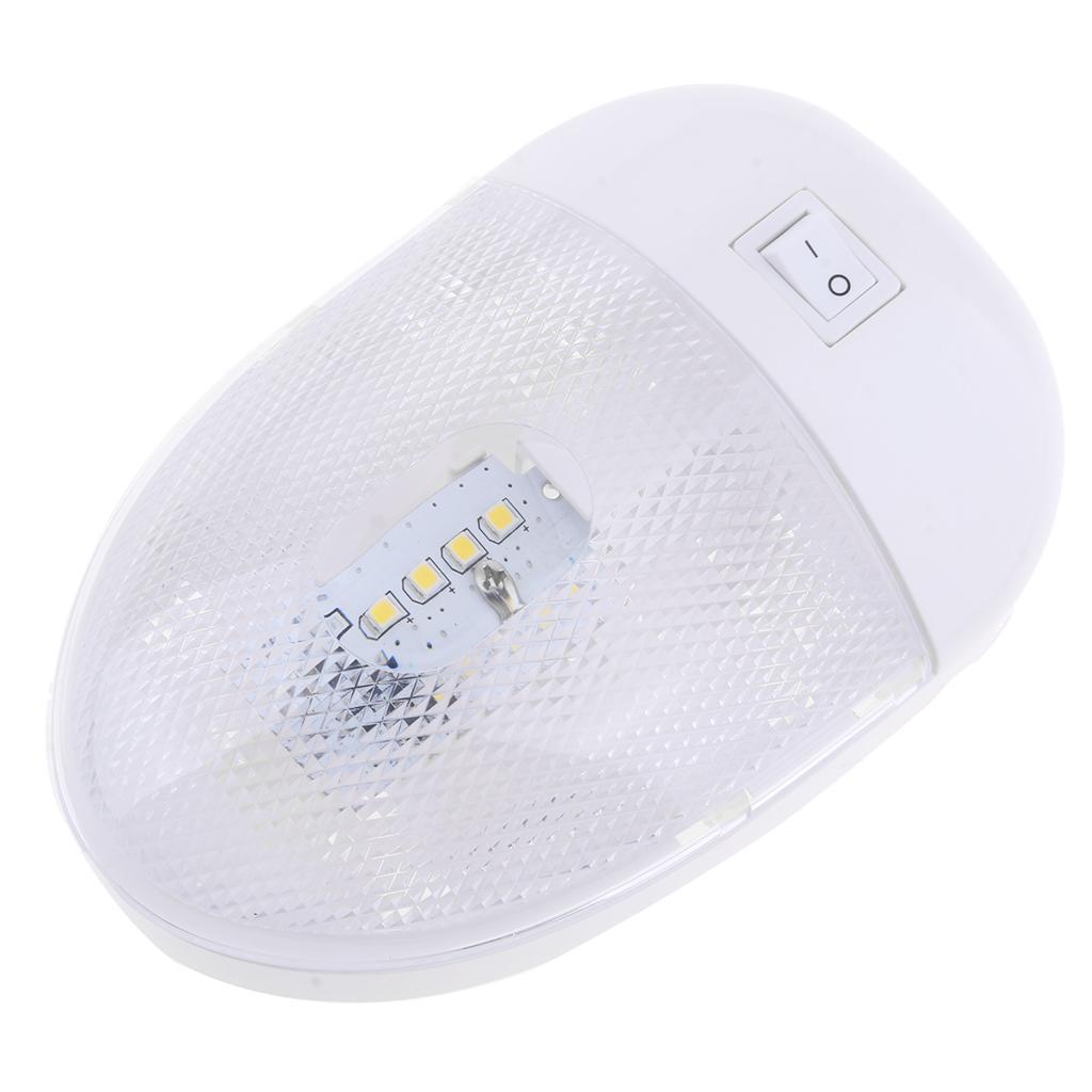 1Pc RV Boat Marine Interior Roof Ceiling Dome Lamp Reading LED 12V