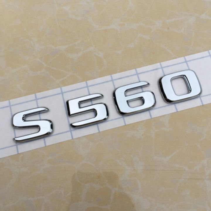 Decal tem chữ S560 dán đuôi xe ô tô Mercedes Maybach