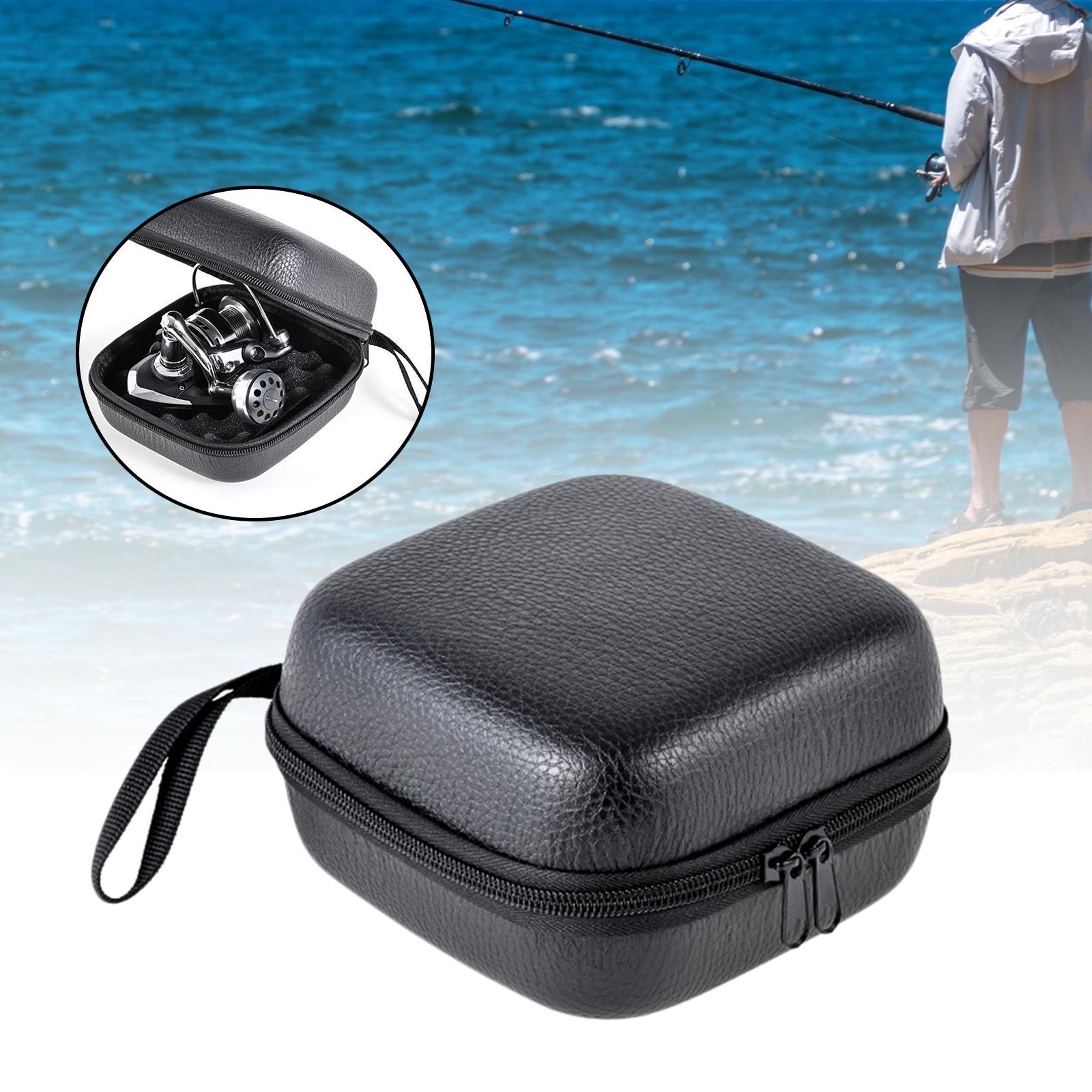 Portable EVA Fishing Reel Bag Shockproof Waterproof Reel Protective Case Fishing Tackle Storage Case for Fishing Reels