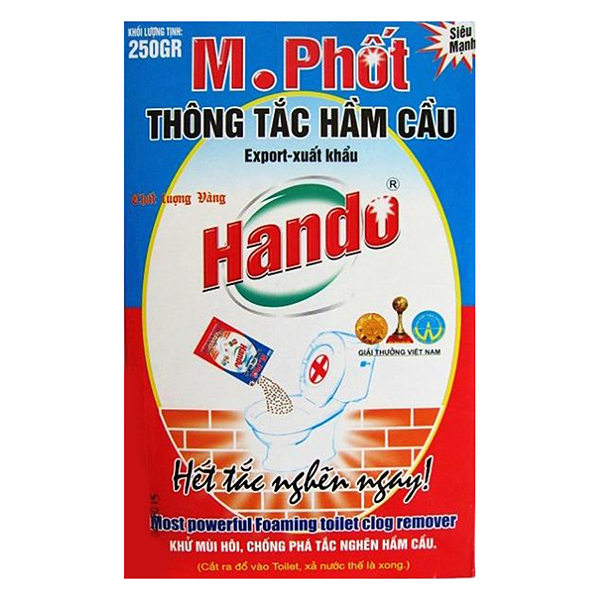 Hộp M. phốt bột 250g xuất khẩu Hando