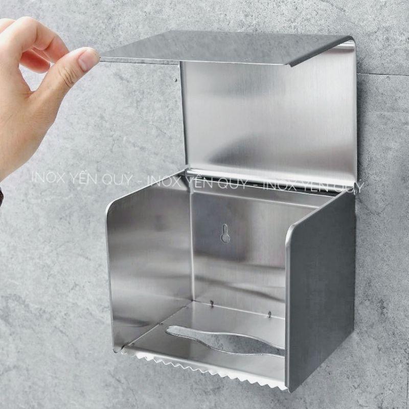  Hộp đựng giấy cao cấp. hộp đựng giấy trong nhà vệ sinh INOX304