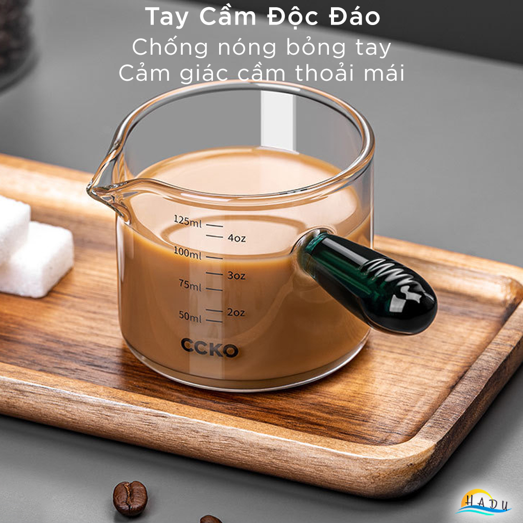 Cốc Pha Cà Phê Thủy Tinh Mini 150ml Cao Cấp Đạt Chất Lượng Đức CCKO