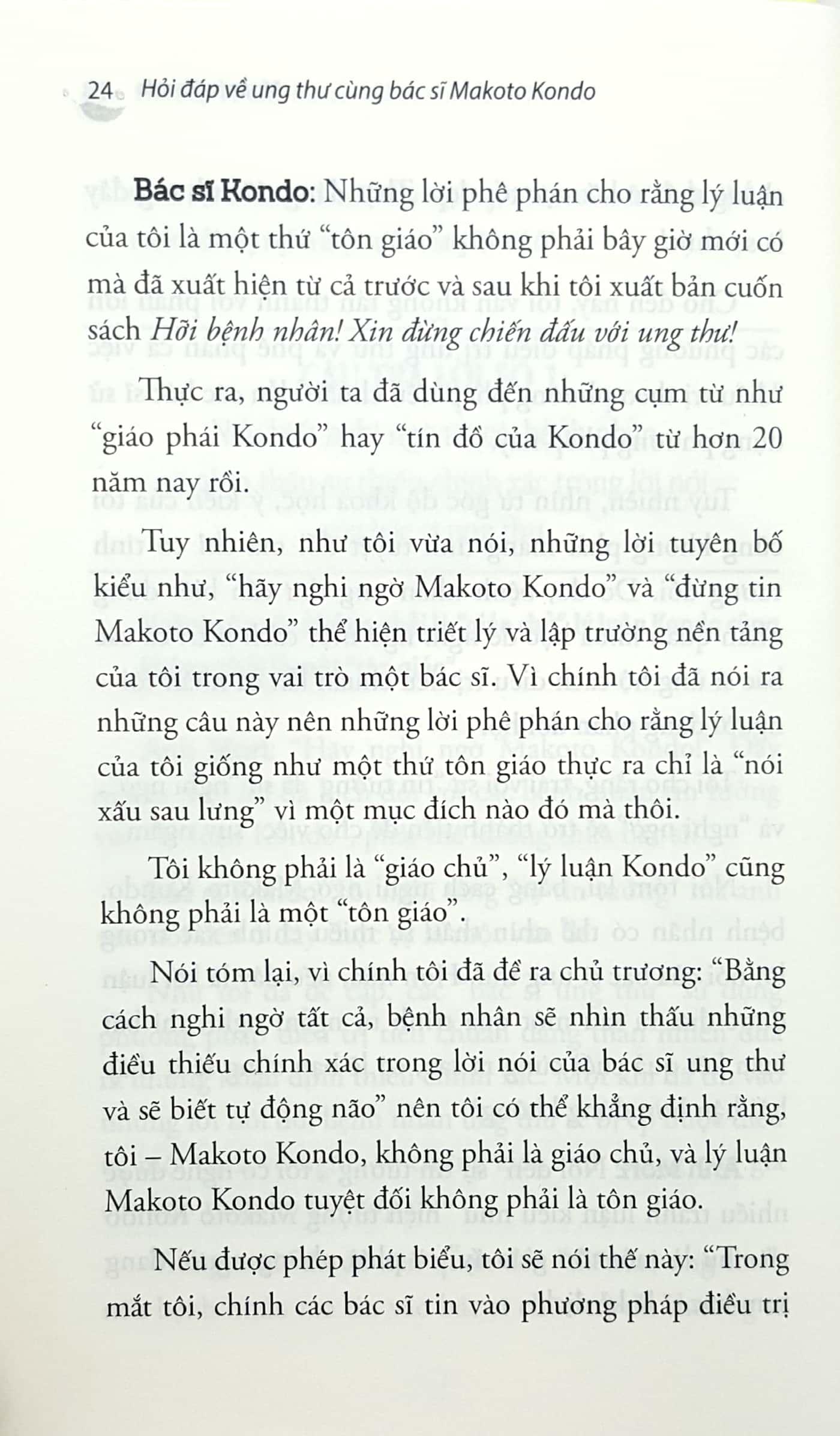 Sách Hỏi Đáp Về Ung Thư Cùng Bác Sỹ Makoto Kondo