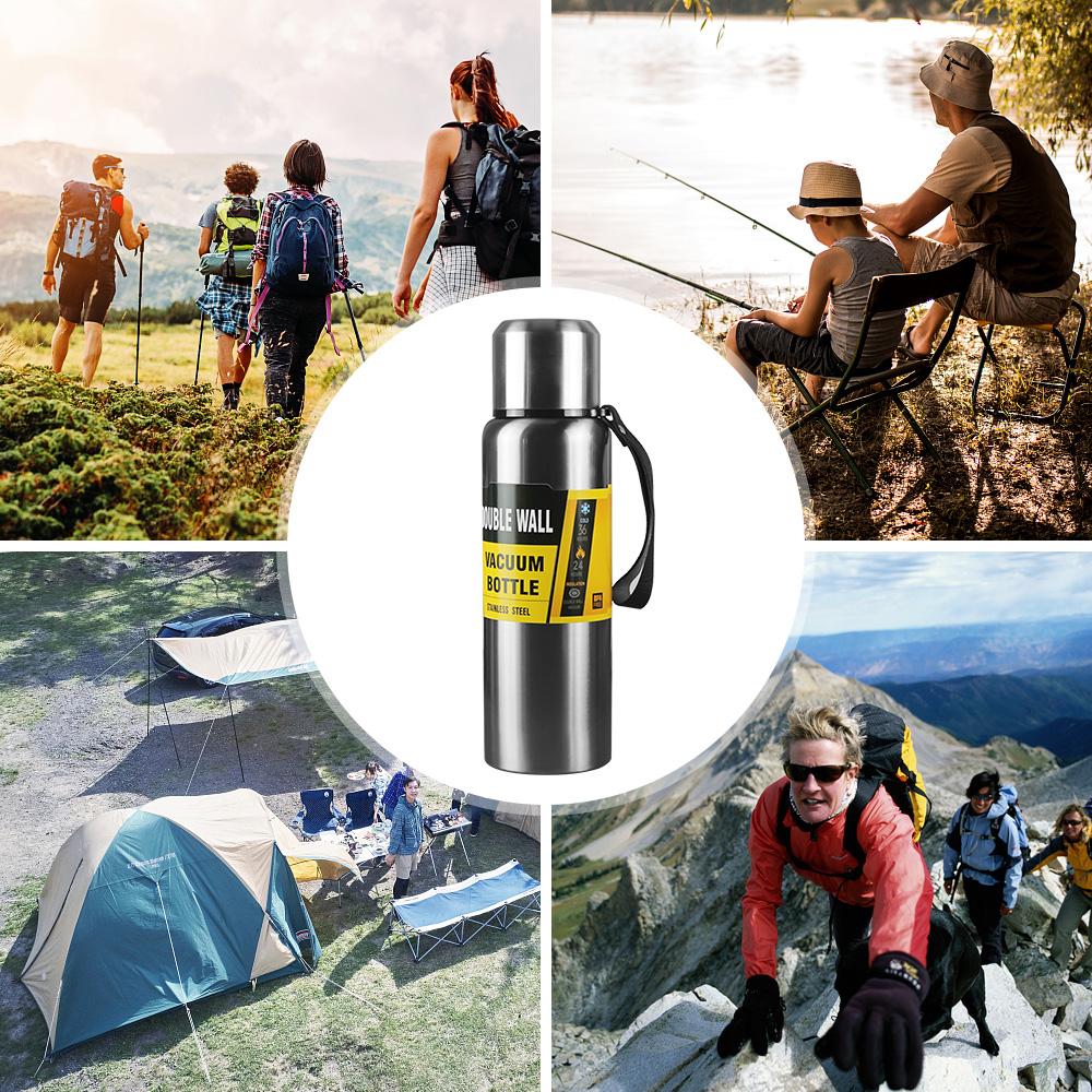 Bình Nước Thể Thao 2 Lớp Giữ Nhiệt Cao Thép Không Gỉ Dung Tích 500/750 / 1000Ml