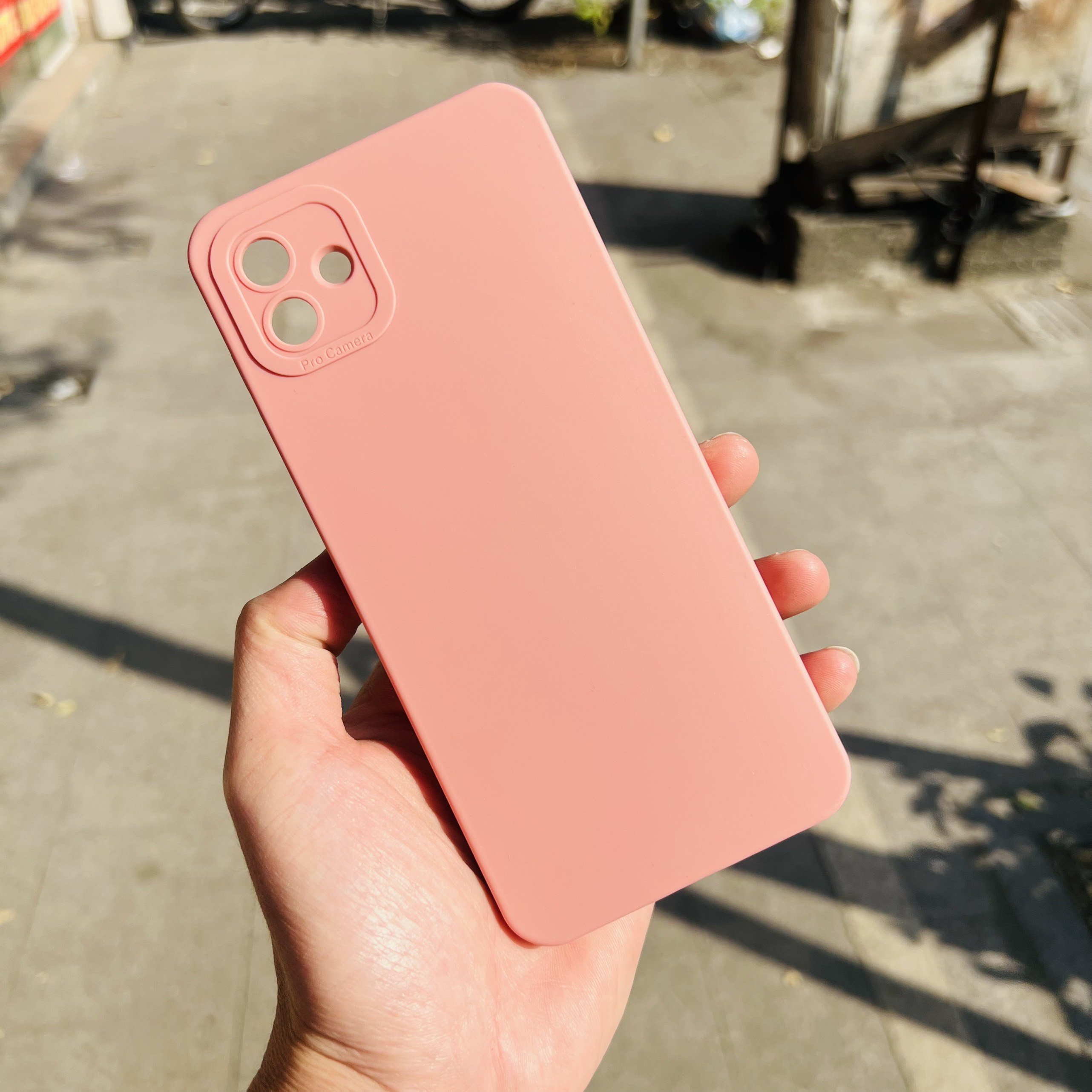 Ốp Lưng Màu 3D bảo vệ camera cho Samsung galaxy A04 không bám vân tay, không trơn trượt