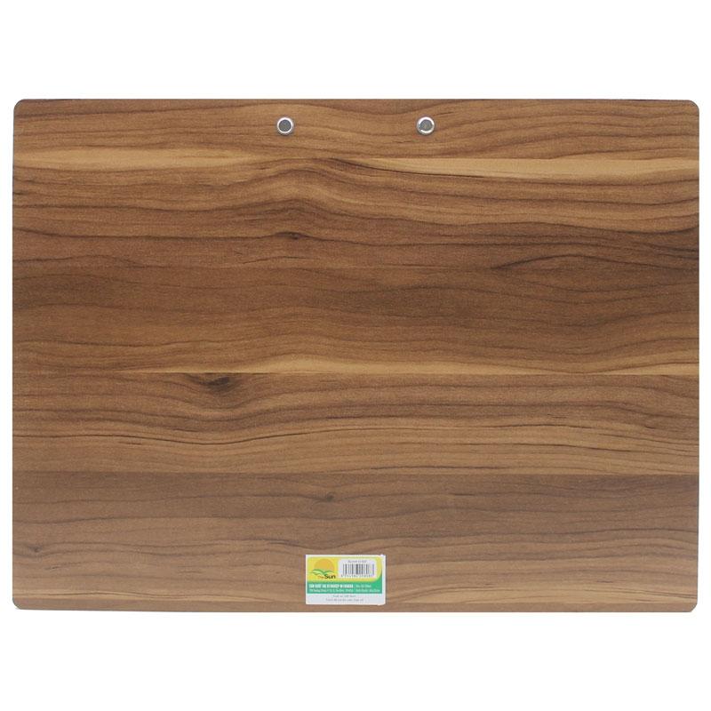 Bìa Trình Ký Đơn Melamine A3 - The Sun MDF - Màu Nâu