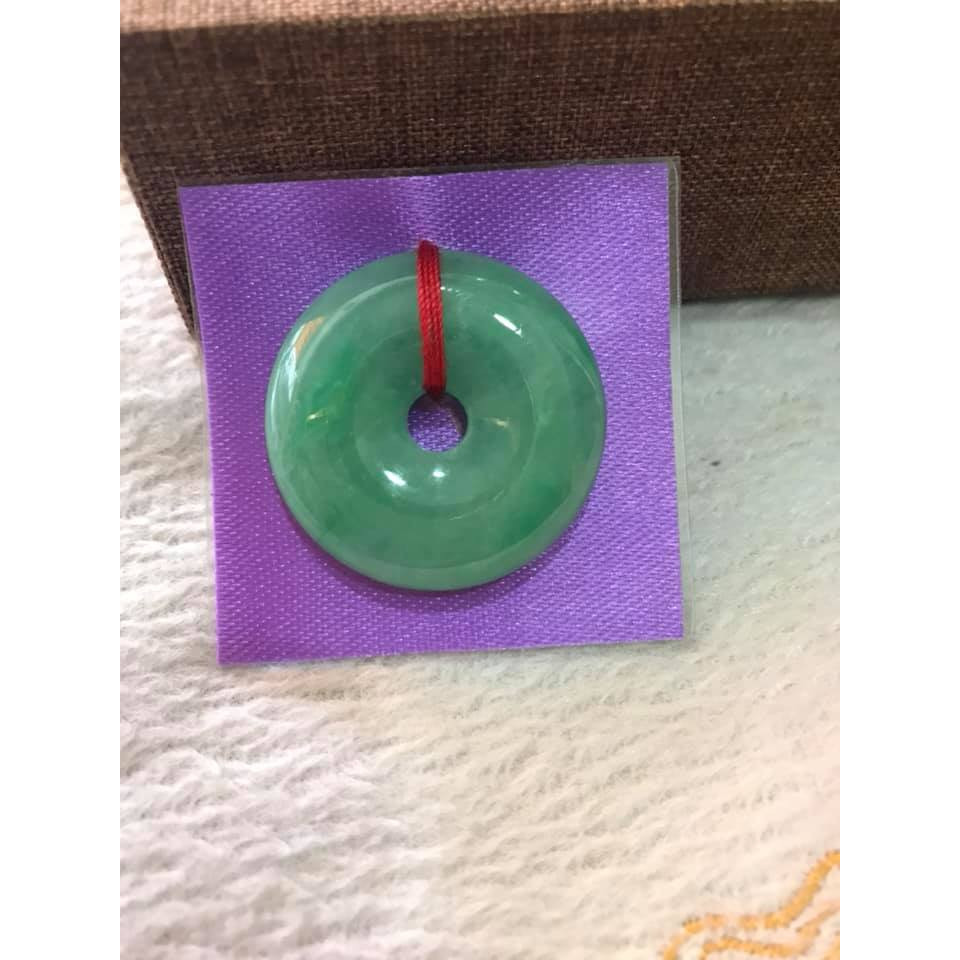 MẶT DÂY CHUYỀN ĐỒNG ĐIẾU HAY GỌI LÀ ĐỒNG TIỀN 100% ĐÁ NGỌC CẨM THẠCH XANH NGỌC TRƠN NHẸ TỰ NHIÊN ĐẸP NỮ BỌC LÀM MẶT DÂY CHUYỀN ĐẸP LẮM Ạ