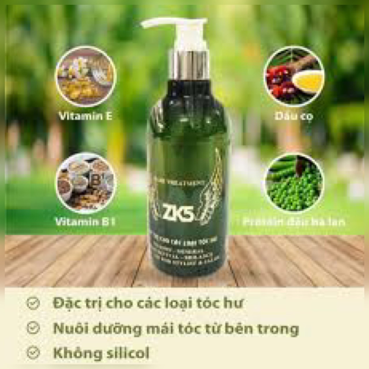 Kem Ủ ZK5, Đặc Trị Cho Các Loại Tóc Hư Tổn, không silicol
