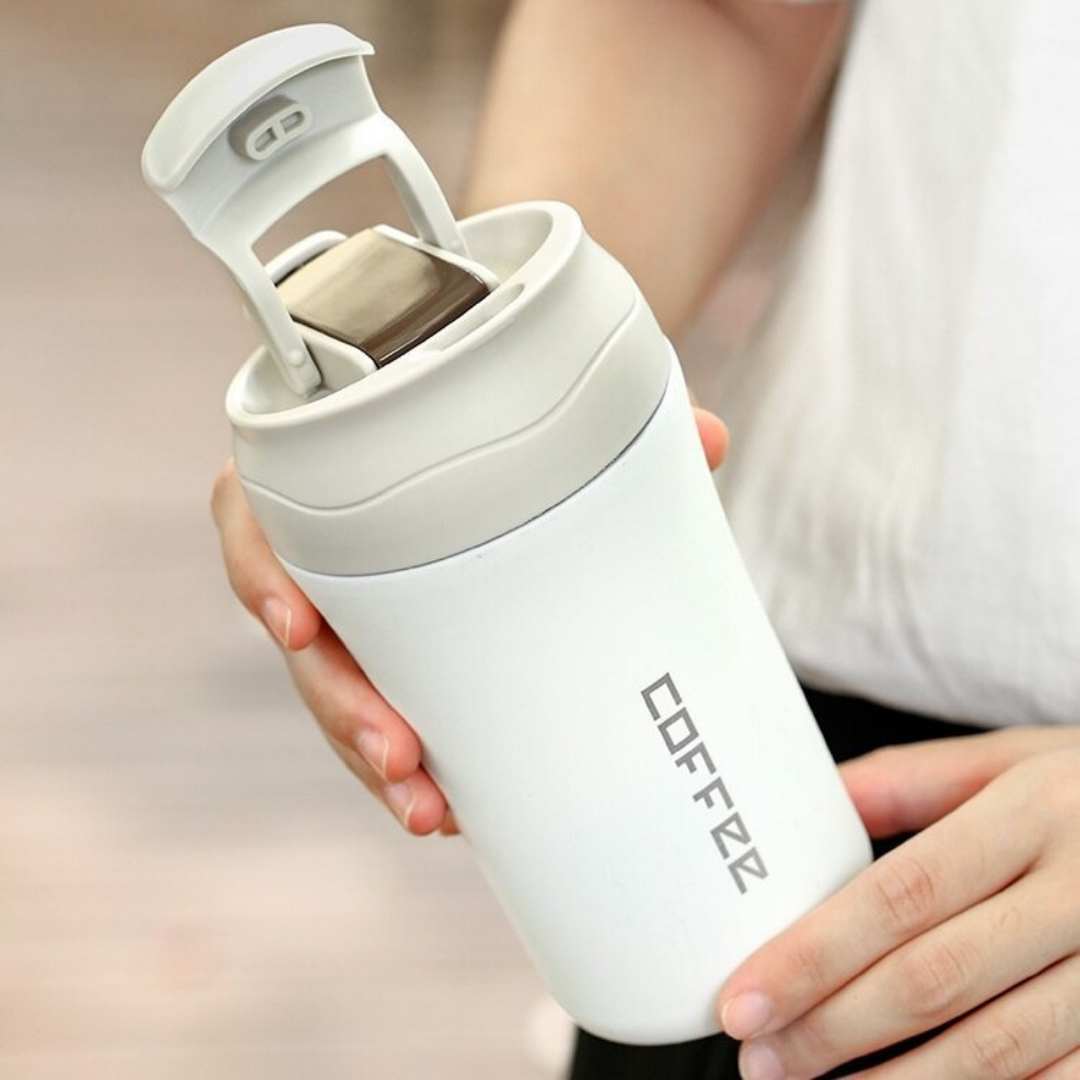 Ly cốc giữ nhiệt coffee lõi inox 304 có ống hút TiLoKi TGN08 dung tích 400ml