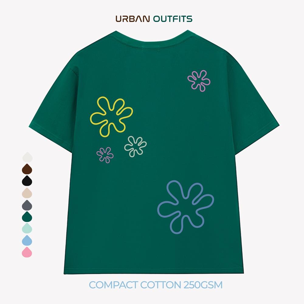 Áo Thun Tay Lỡ Form Rộng URBAN OUTFITS ATO170 Local Brand In Hoa ver 2.0 Chất Vải 95% Compact Cotton 250GSM Dầy