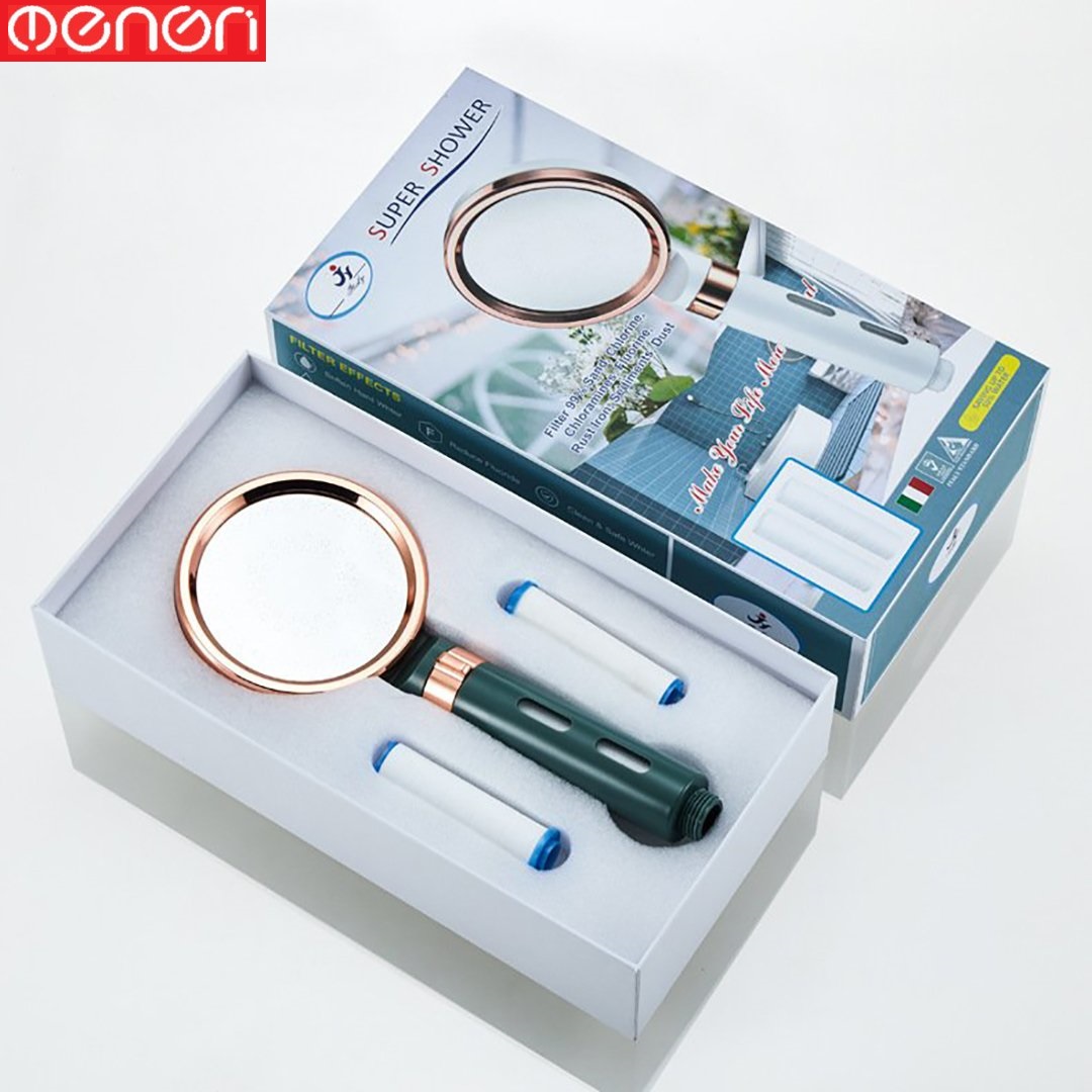 Bộ Bát Sen Tăng Áp Tích Hợp Bông Lọc Hoạt Tính Kèm Dây 1m5 - OENON
