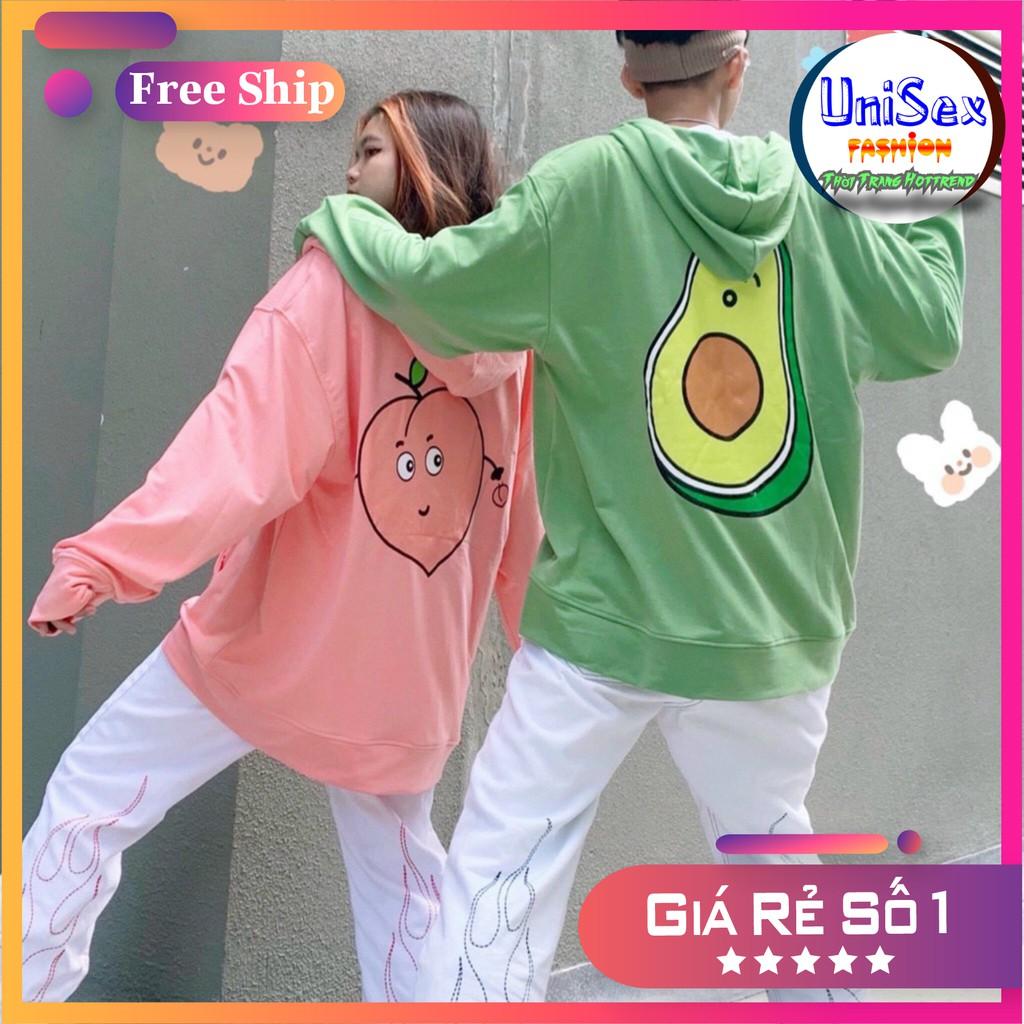 Áo Khoác Unisex Cardigan Hình Trái Cây Ngộ Ngỉnh Thun Nỉ Ngoại Freesize 70kg AK96