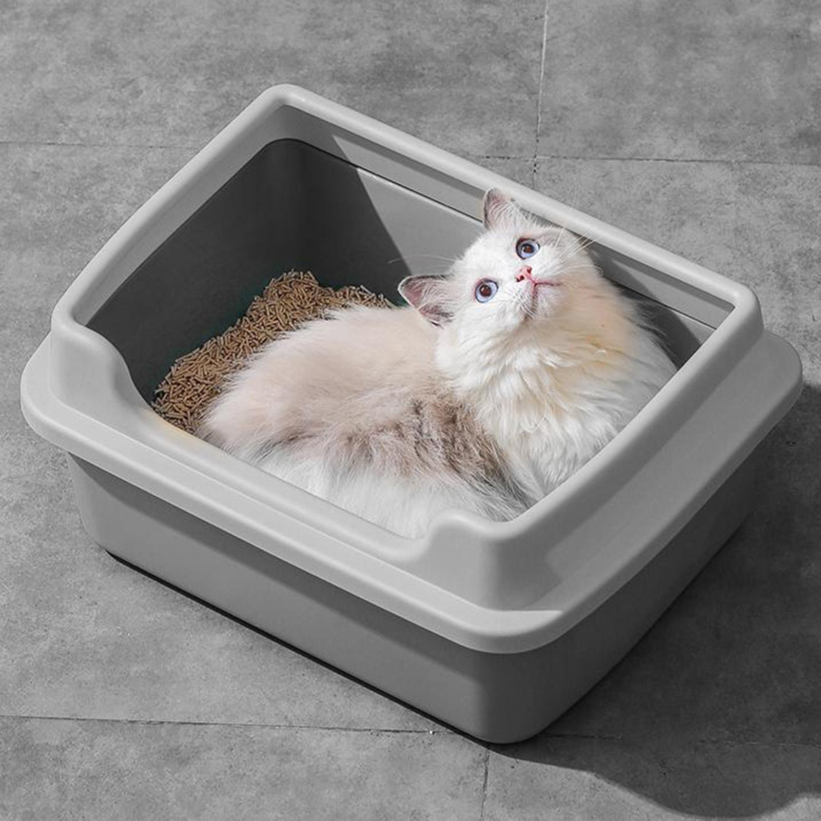 Cat Litter Box for Indoor Cats Cat Litter Tray for Cats Small Animals Rabbit