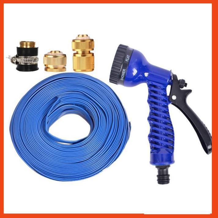 Bộ dây tăng áp 3 lần vòi xịt nước rửa xe, tưới cây loại 15m 206843