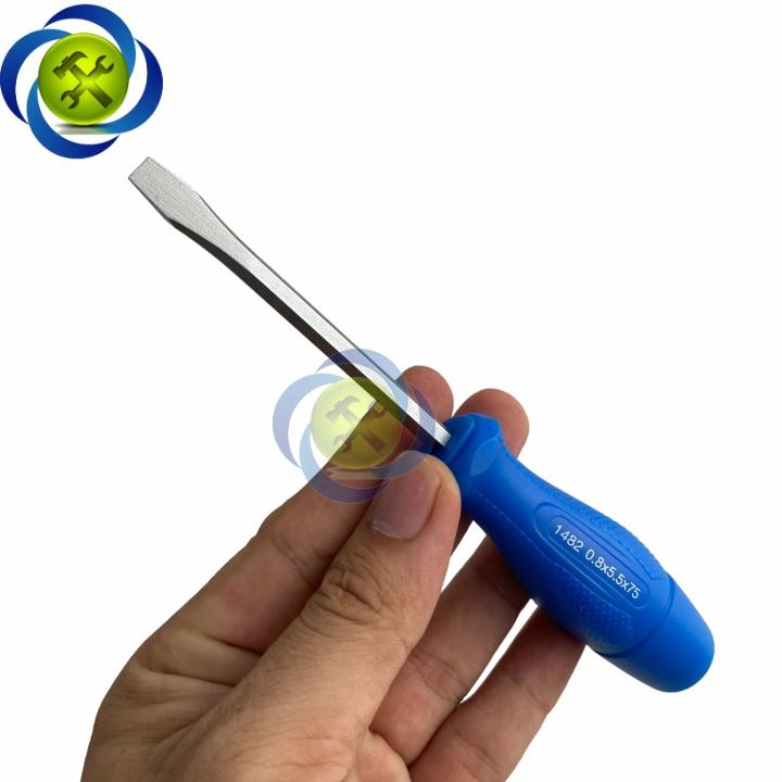 Vít đóng dẹp Kingtony 14825503 8mm x 5.5mm x 75mm cán xanh