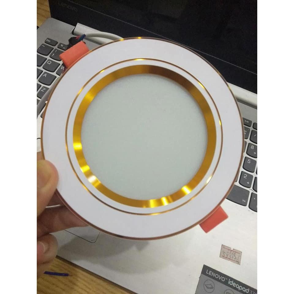 Đèn downlight led - đèn âm trần - đèn mắt trâu - 9w - khoét lỗ thi công 110 mm