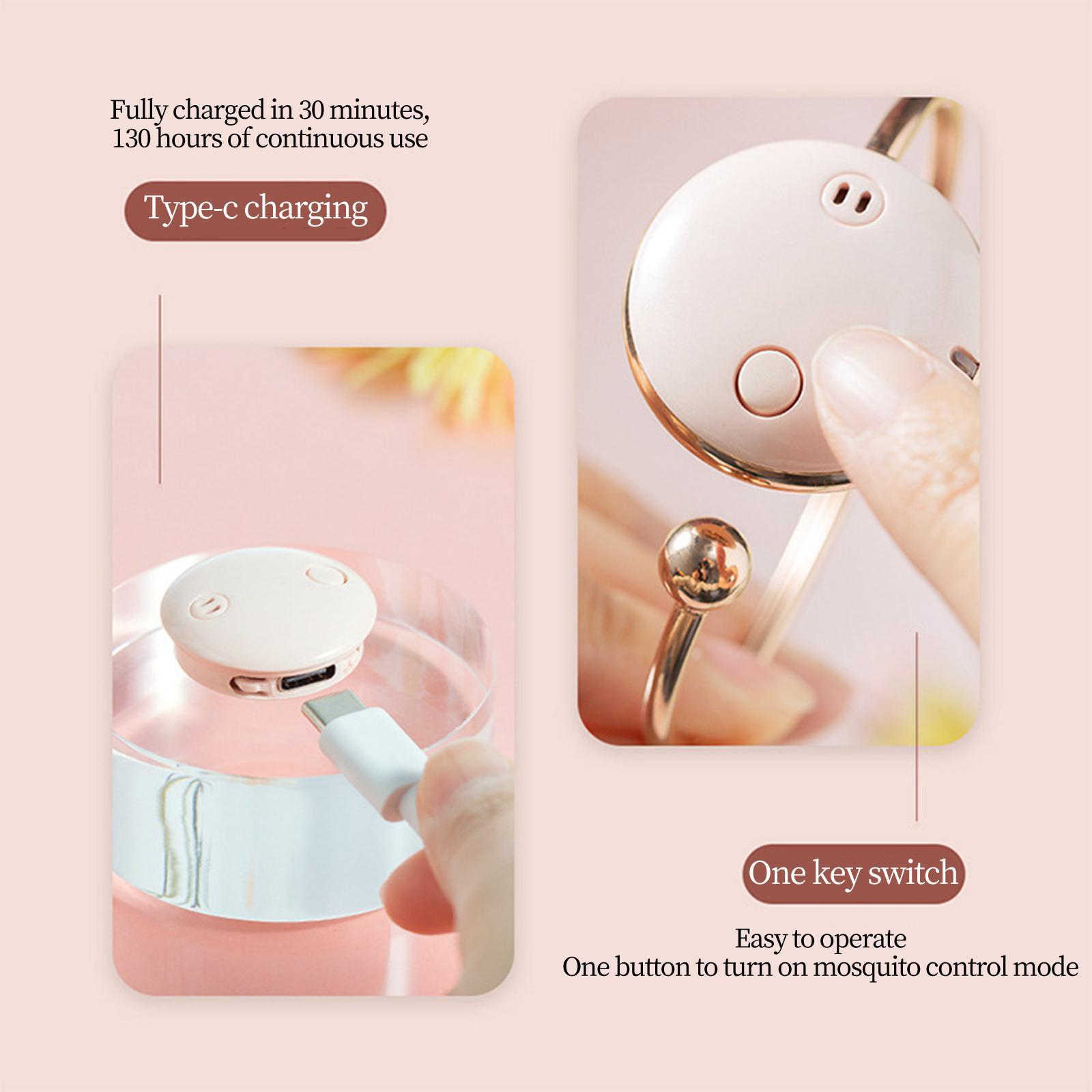 Bracelet USB Rechargeable for Backpacking Pink