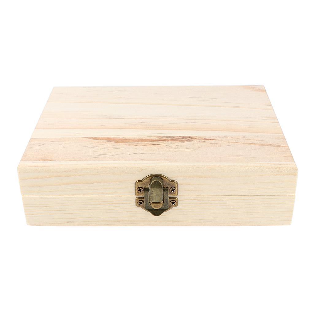 4 Slots Essential Oil Wooden Box Storage Case Large Organizer for 30ML Oil Best for Keeping Your Oils Safe