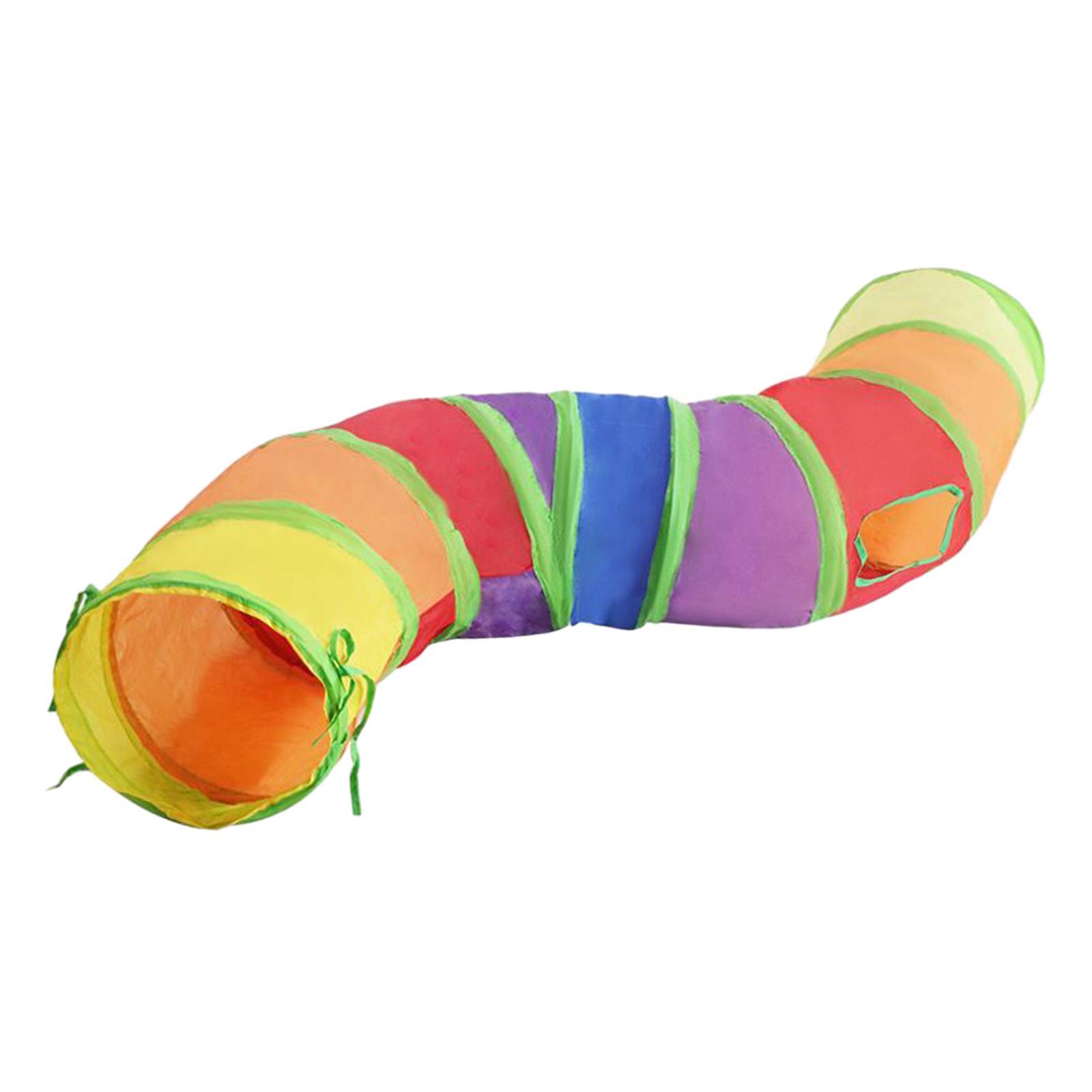 Collapsible Cat Tunnel Rabbit Tunnel Interactive Hiding Training S Shaped Cat Tube Cat Playing Tunnel for Bunnies Puppy Dogs