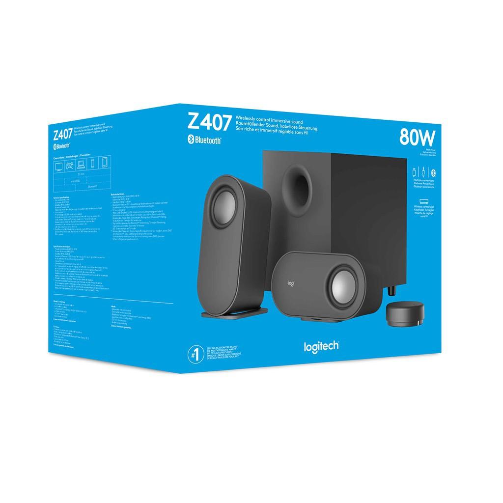 Loa Logitech Z407 Không dây, Công suất 80W - Hàng chính hãng