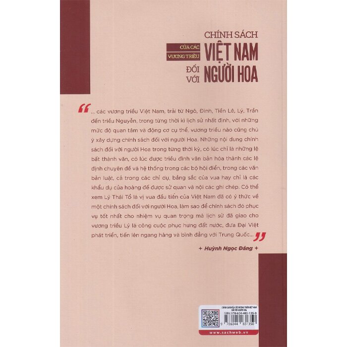 Chính Sách Của Các Vương Triều Việt Nam Đối Với Người Hoa