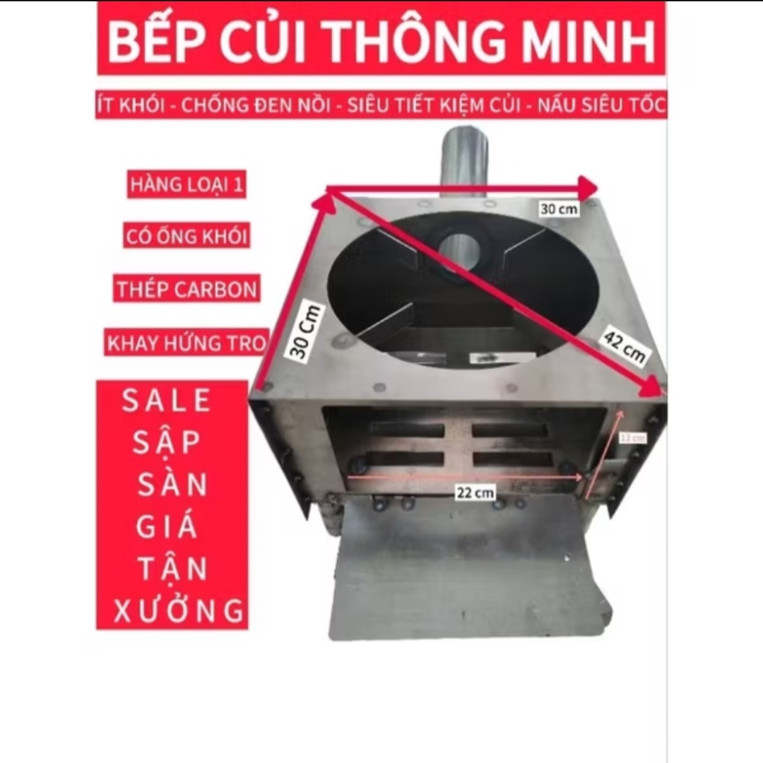 BẾP NẤU CỦI KHÔNG KHÓI THÔNG MINH MẪU MỚI