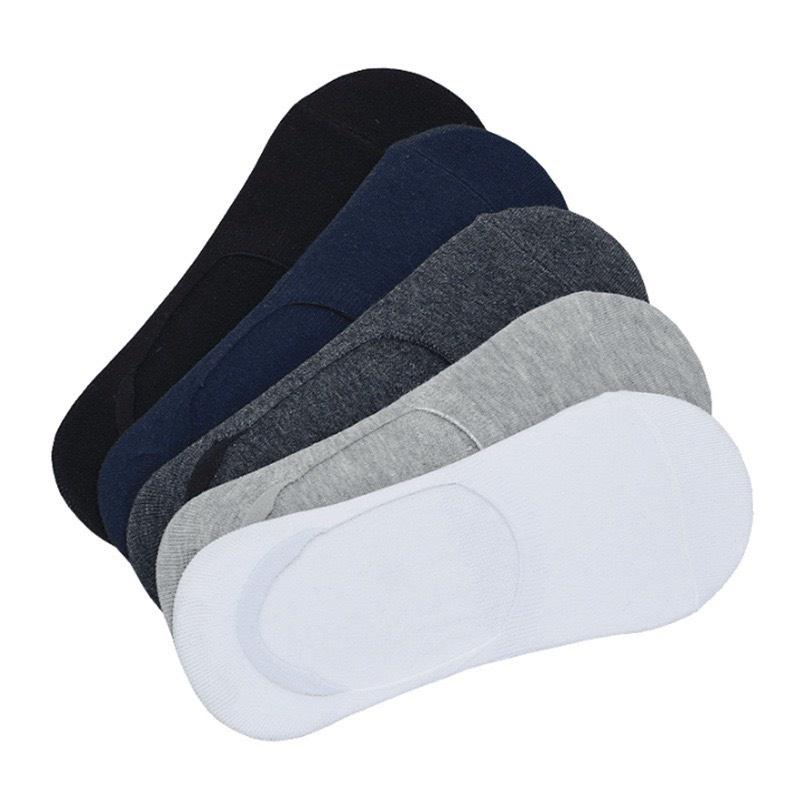Vớ Lười Trơn Nửa Bàn Chân Tất Dưới Mắt cá Chân Vớ Cotton Cổ Ẩn Phong Cách Nhật Hàn Phong Cách Ulzzang
