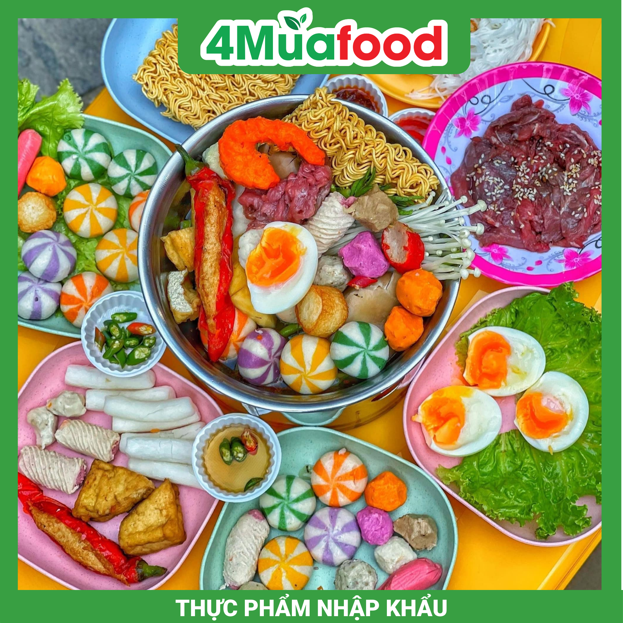 - Viên thả lẩu Surimi vị Ngẫu Nhiên - gói 500g