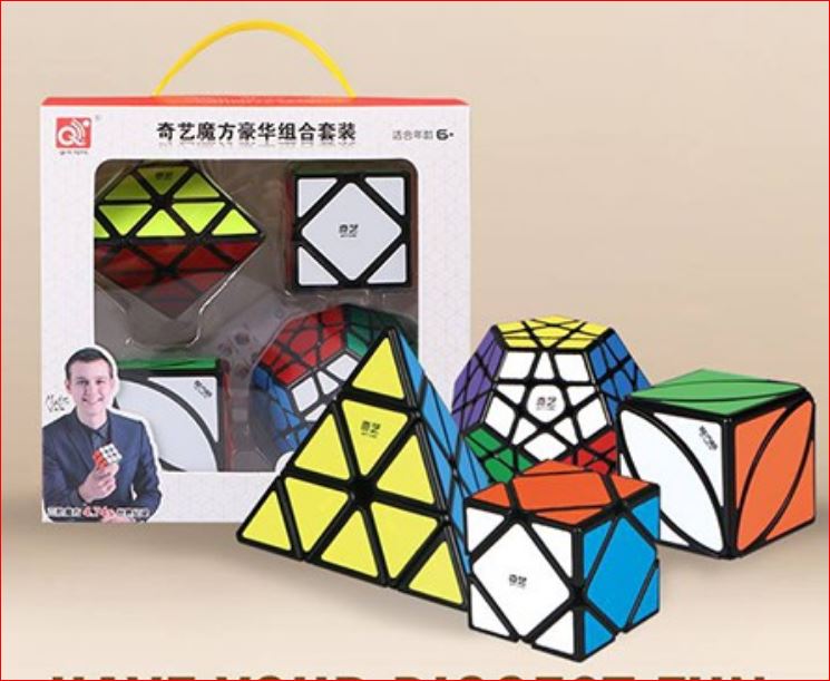 Combo Rubik QiYi Gift Box #3 Black