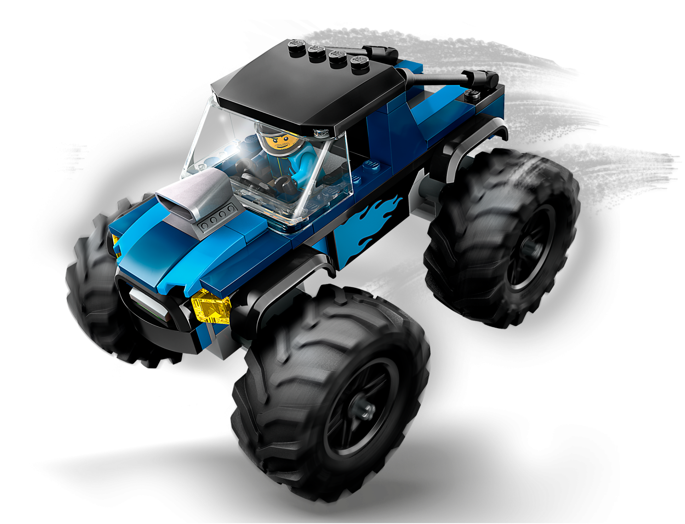 Đồ Chơi Lắp Ráp Chiến Xe Monster Xanh Dương - Blue Monster Truck - Lego City 60402 (148 Mảnh Ghép)