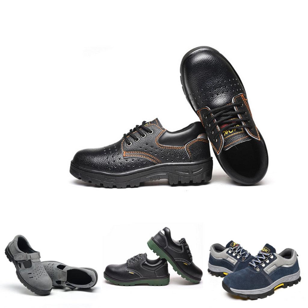 Mens Safety Shoes Steel Toe Work Boots Hiking Shoes