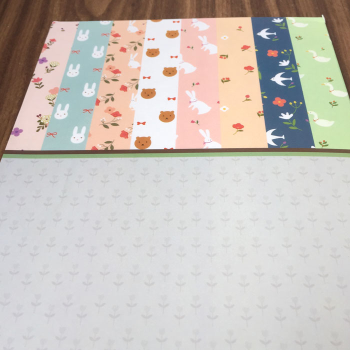 Tập Giấy Gói Quà Họa Tiết Dễ Thương Wrapping Paper Book 16P-21402