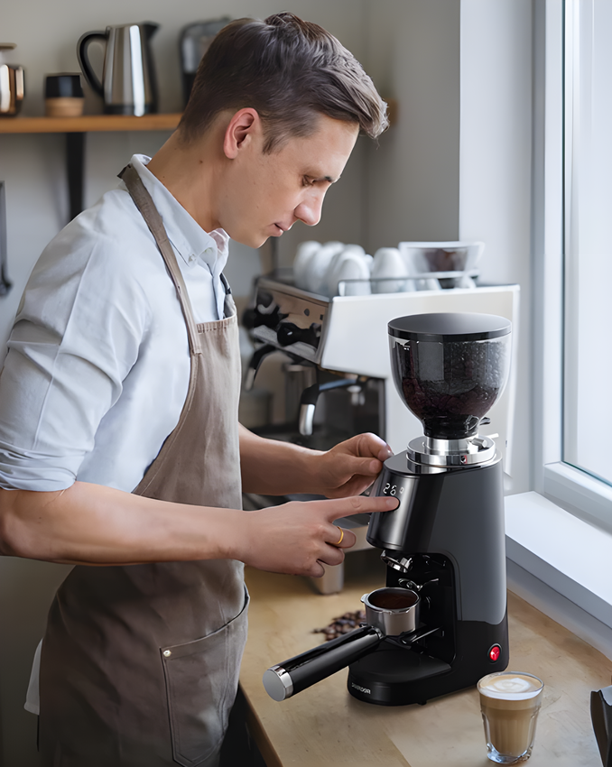 [Hàng nhập khẩu] Máy xay hạt cà phê chuyên nghiệp dùng cho gia đình, quán cà phê vừa và nhỏ. Thương hiệu Anh cao cấp Shardor BD-CG301