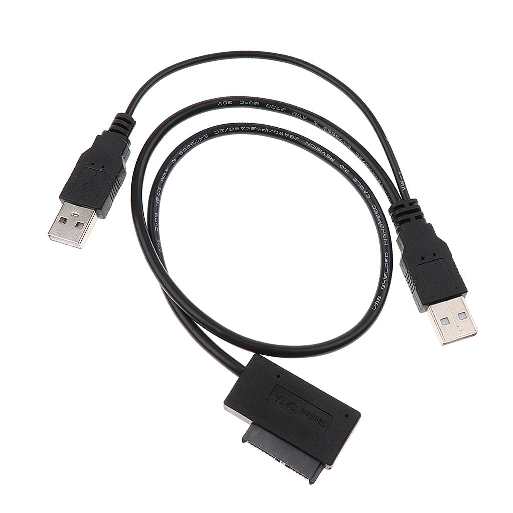 USB 2.0 to  SATA 7 + 6 13 Pin Adapter Converter Cable Easy Drive Cable