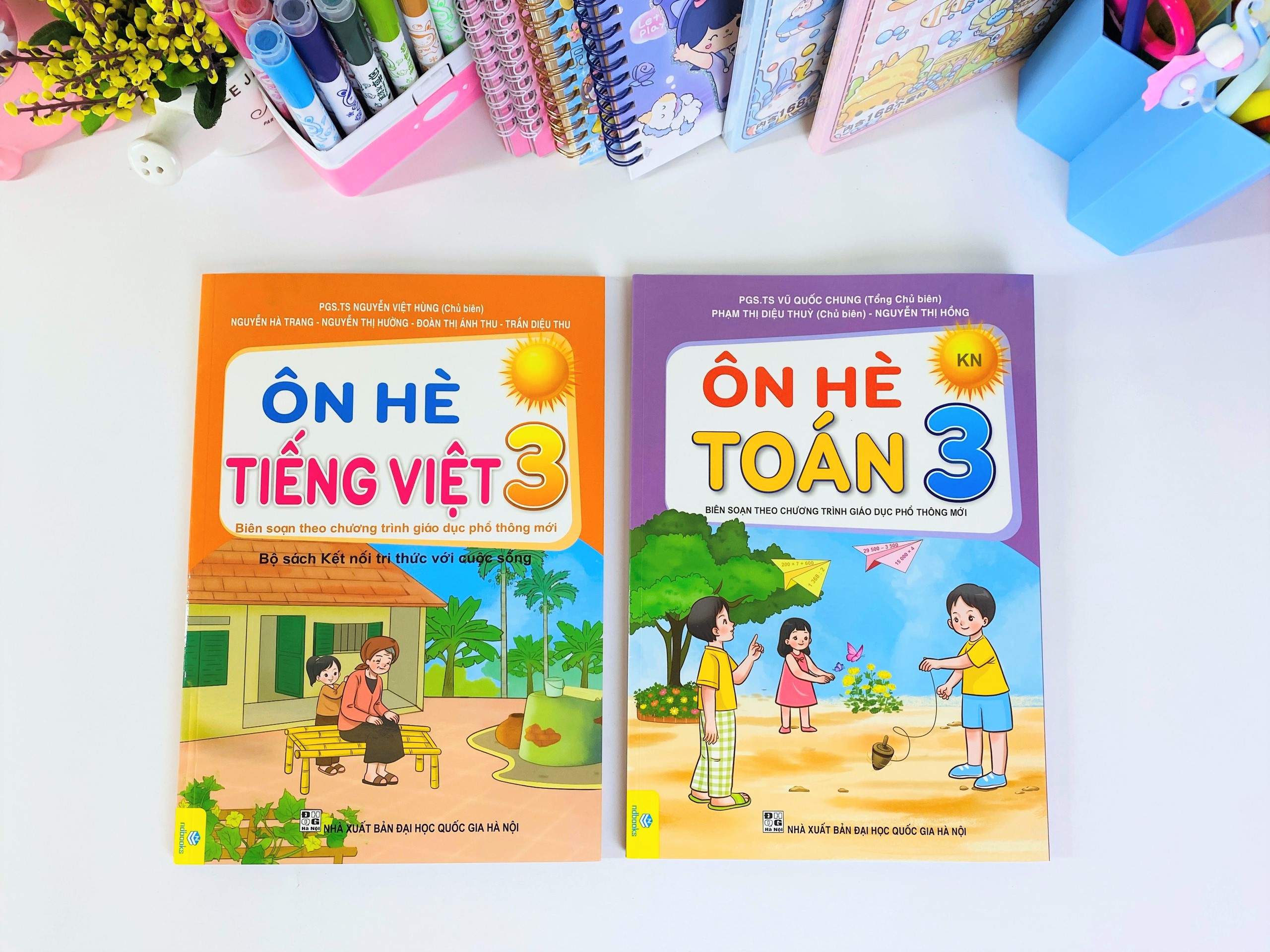 Sách - Bộ 2 cuốn Ôn Hè Toán + Tiếng Việt Lớp 3 Kết Nối - ndbooks