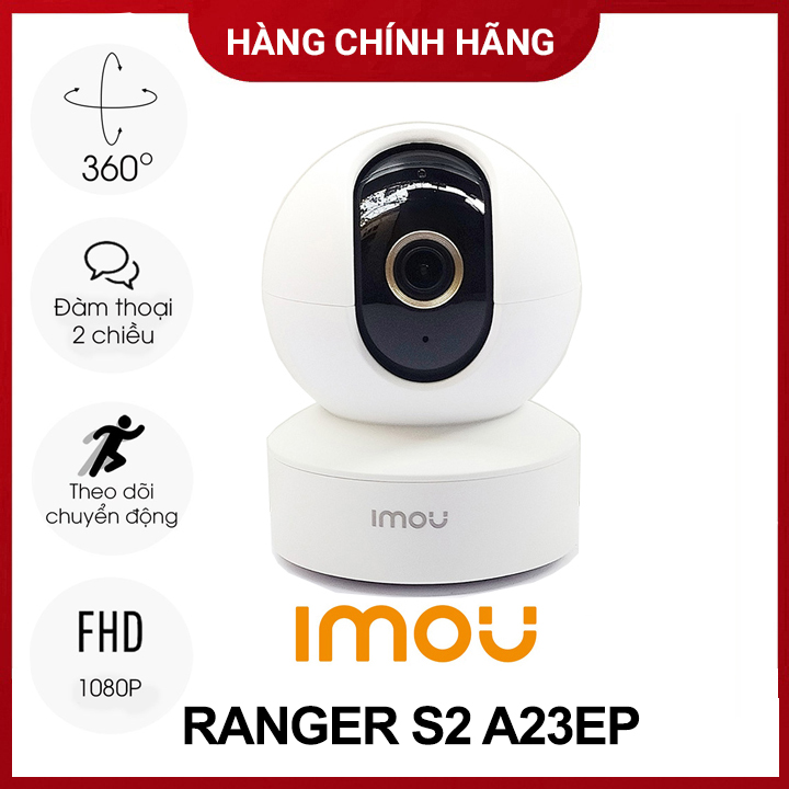 Camera IMOU Ranger S2 (IPC-A23EP) 2Mpx FullHD, Quay quét, Đàm thoại 2 chiều, Còi hú, Chống trộm Mẫu mới nhất 2023 - Bảo hành 24 tháng