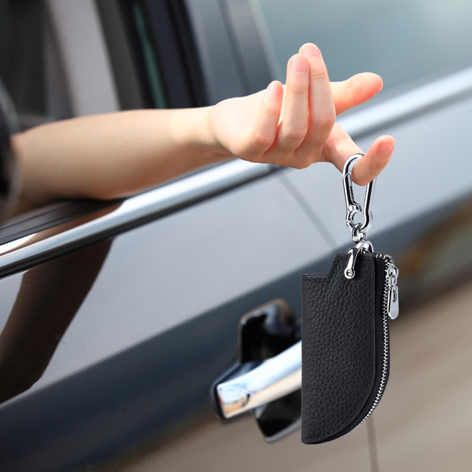 Car Key Case Key Pouch Universal Remote Key Fob Holder Key Chain Zipper Case
