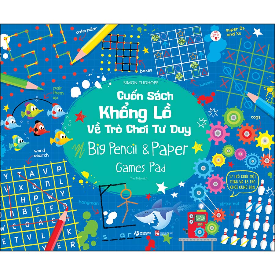 Cuốn Sách Khổng Lồ Về Trò Chơi Tư Duy - Big Pencil &amp; Paper Game Pad