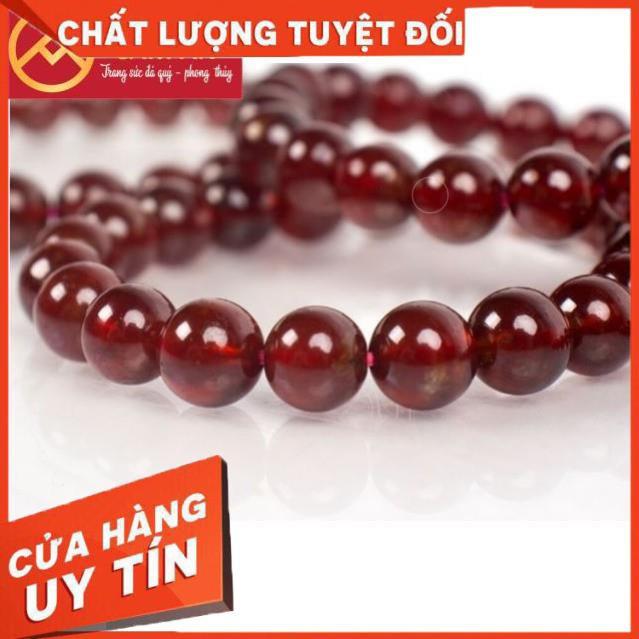 Vòng tay phong thủy Garnet 8 li - Ngọc Hồng Lựu biểu tượng của tình yêu