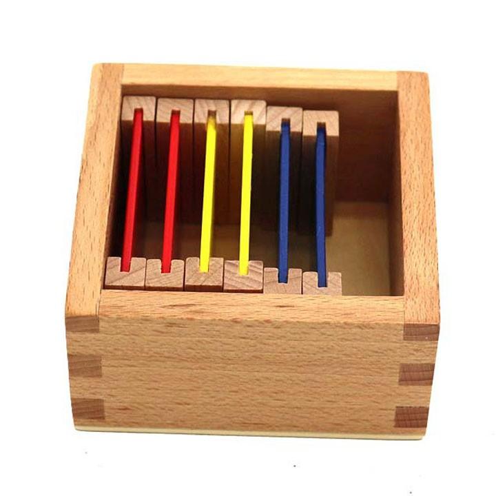 set 3 hộp thẻ màu giáo cụ Montessori