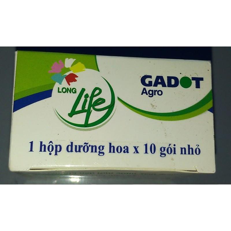Hộp 10 Gói dưỡng hoa Longlife, xuất xứ Israel, giữ hoa tươi lâu, 14 ngày không thay nước