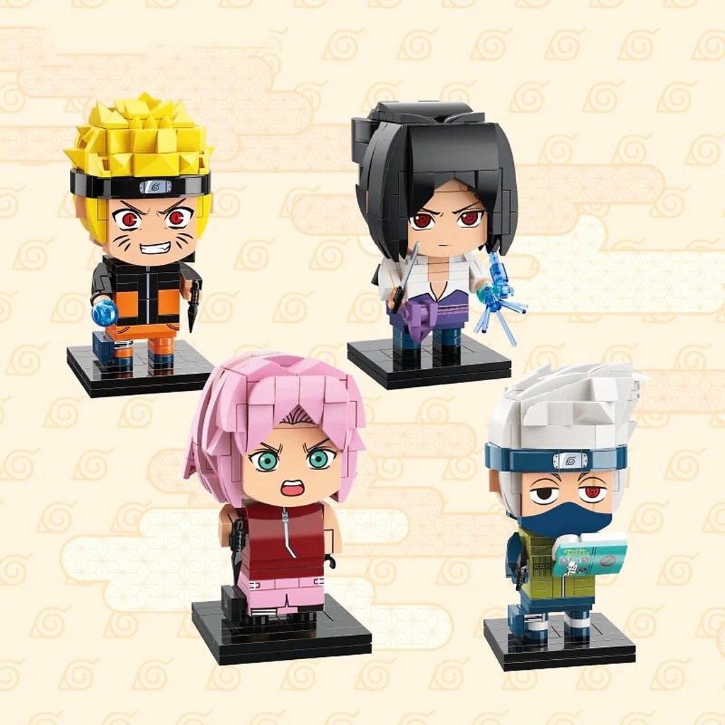 Đồ chơi lắp ráp xếp hình Keeppley - Nhân vật Naruto Sasuke Sakura Kakashi - Dành cho bé trai từ 6 tuổi